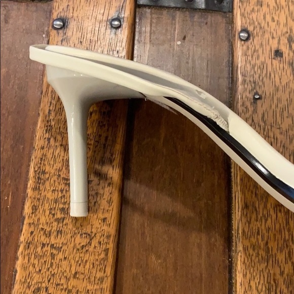 Zara: Slin back heels, clear & beige. Size 9 - Picture 5 of 5